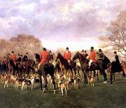 unknow artist Classical hunting fox, Equestrian and Beautiful Horses, 054. oil painting reproduction